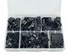 Assorted Black Nylon P Clips