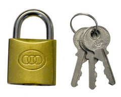 Tri-Circle Brass Padlock